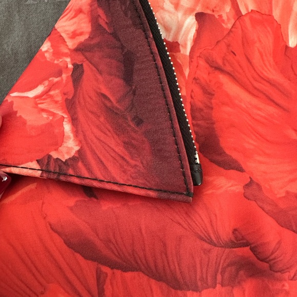 Authentic Alexander McQueen Printed - Nylon De Manta coral bag clutch bag - Picture 10 of 13